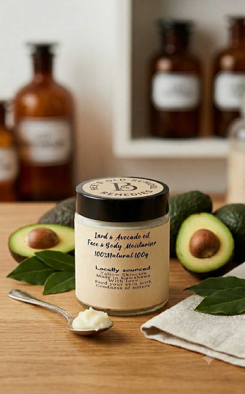 Whipped Lard & Avocado Oil Face and Body Moisturiser